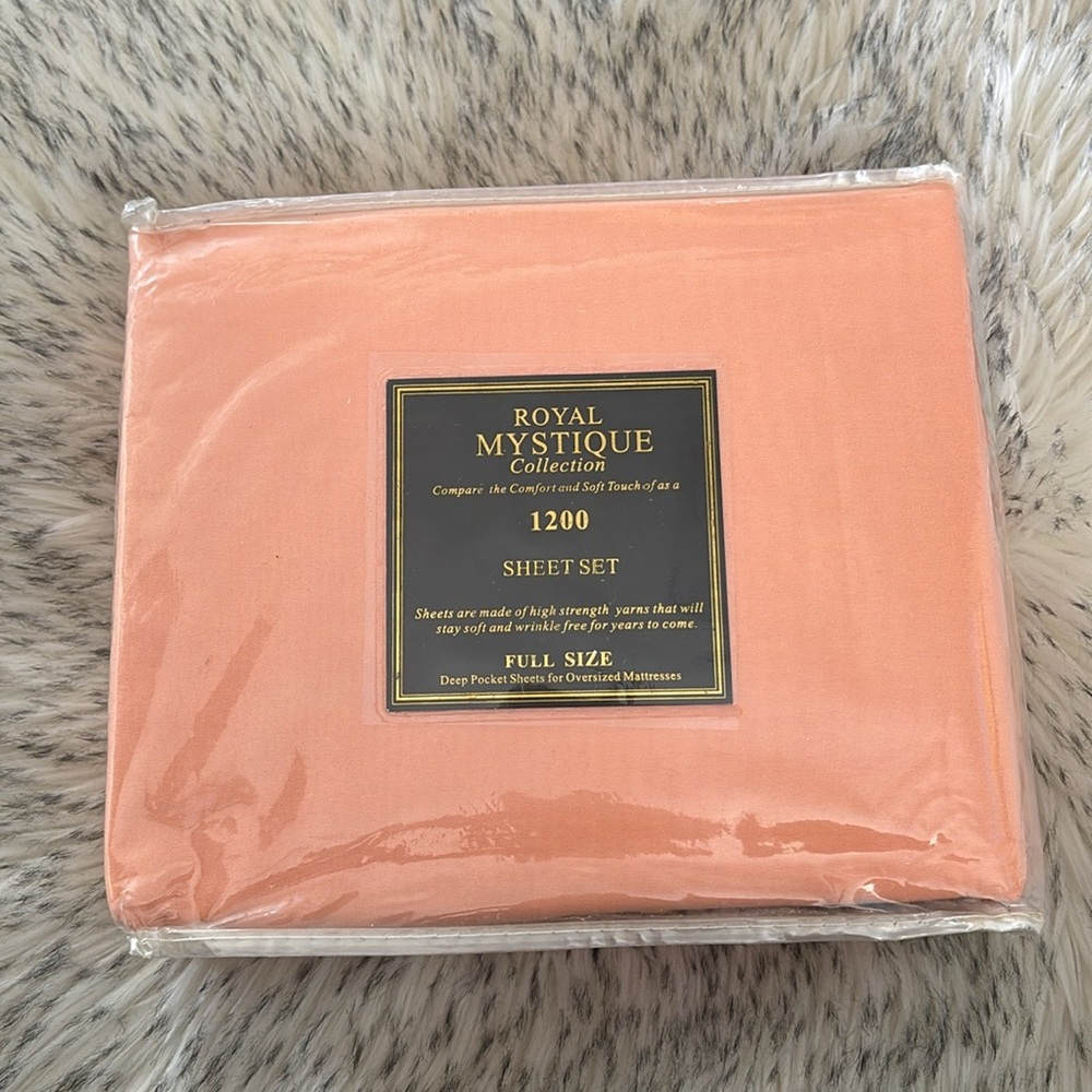 ✨2/$60✨ NWT Royal Mystique Collection 1200 Elegance Full Size Bed Set